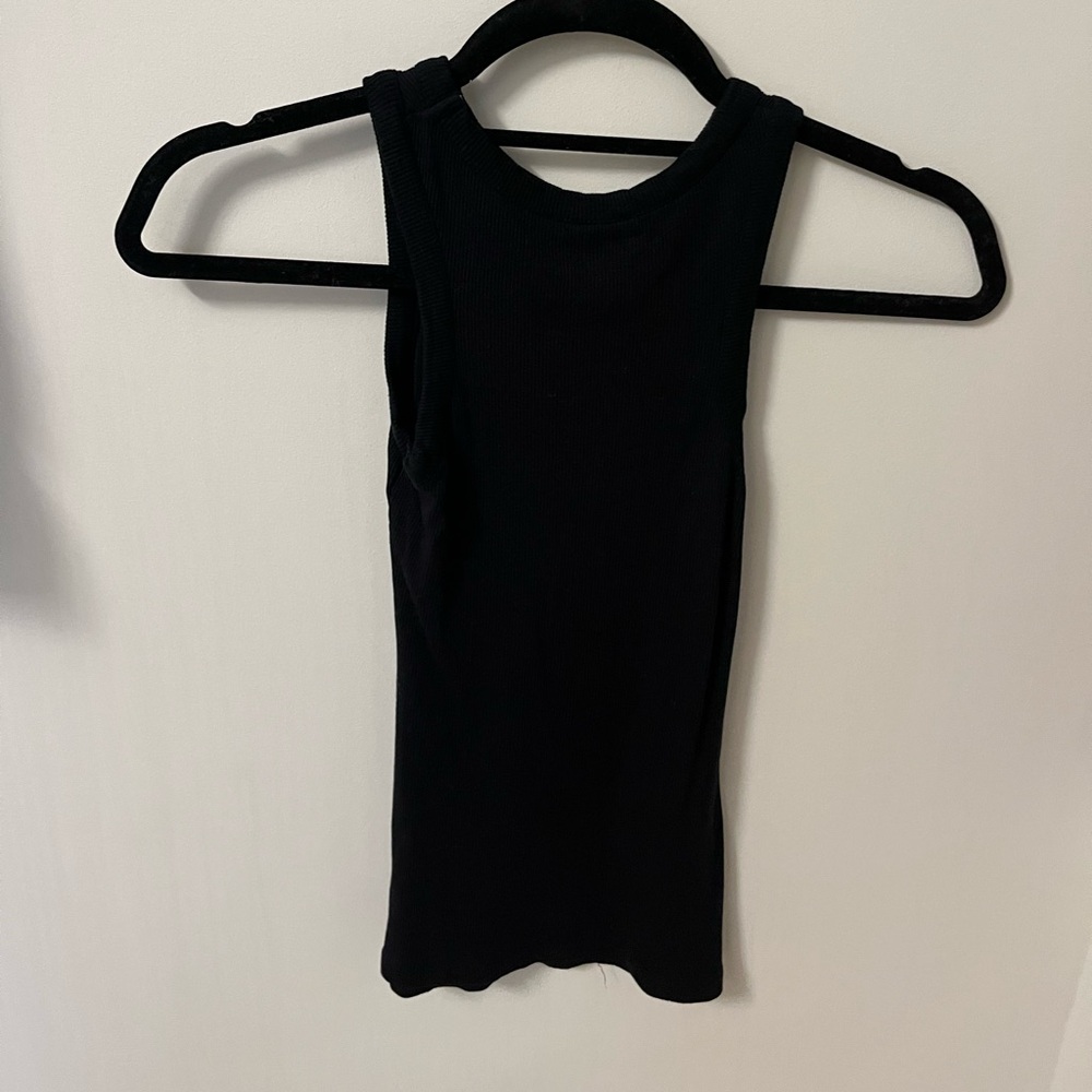 Black Ribbed Tank - Picture 2 of 2